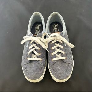 Ked’s Dream Foam Memory Gray Lace Up Sneakers, Size 6